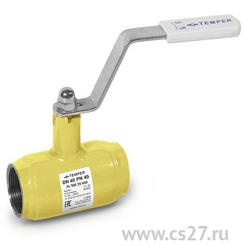 картинка Кран шаровый под муфтовый полный проход TEMPER 39020020 ГАЗ DN20 PN40 | Центр Снабжения | Дальний Восток | Благовещенск