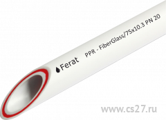 картинка Труба FERAT PPR-Fiber-G (из полипропилена, армированная стекловолокном)75 х 12,5  PN 25 4 м | Центр Снабжения 